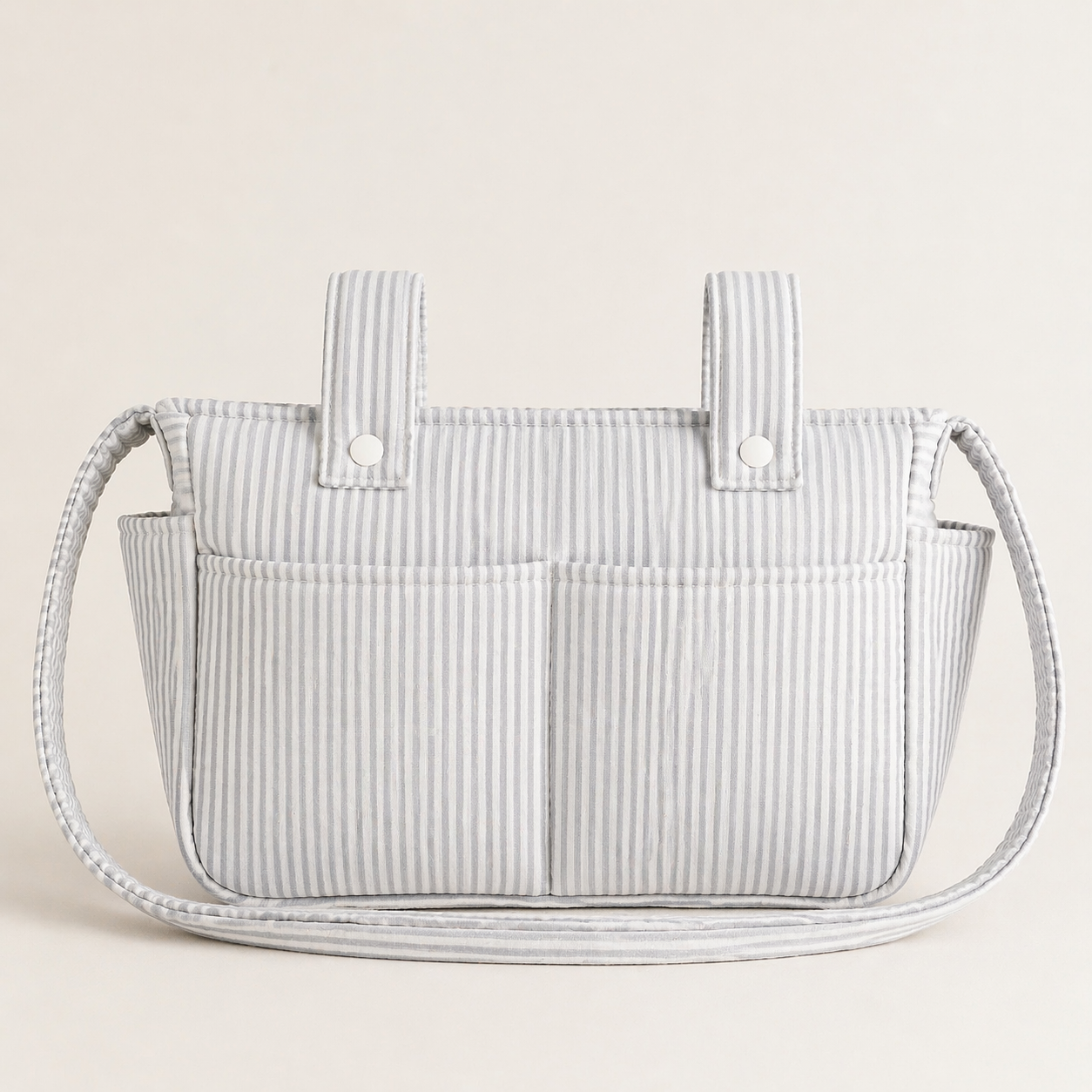 Bolso Coche Rayas Gris