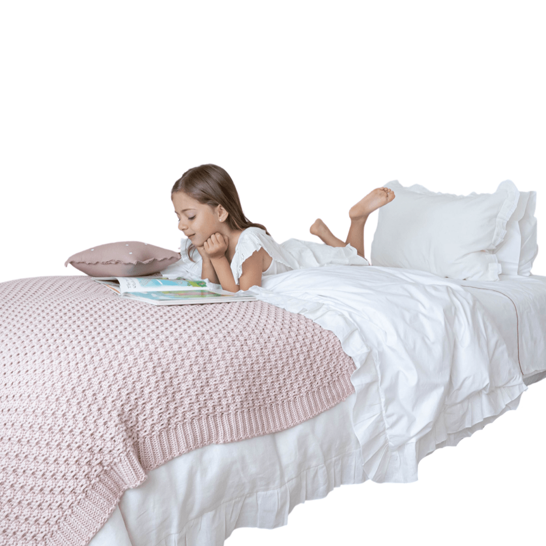 Cubre Plumón Vuelos Cama Lino Blanco