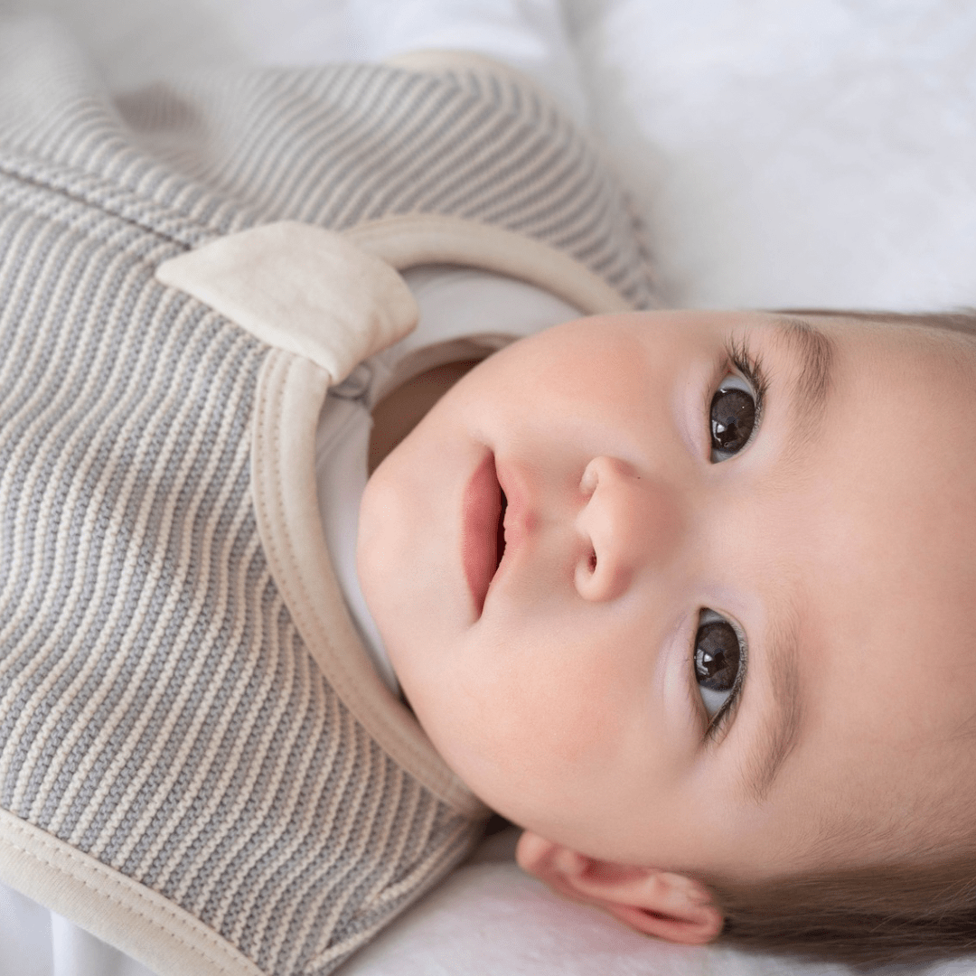 Saquito para Bebes Rayita Grises