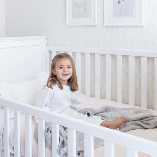 Cubre Plumón Cuna Lino Blanco