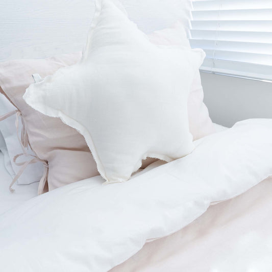 Funda Amarritas Cama Lino rosado