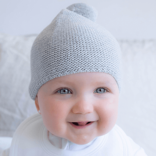 Gorro Pompón Gris