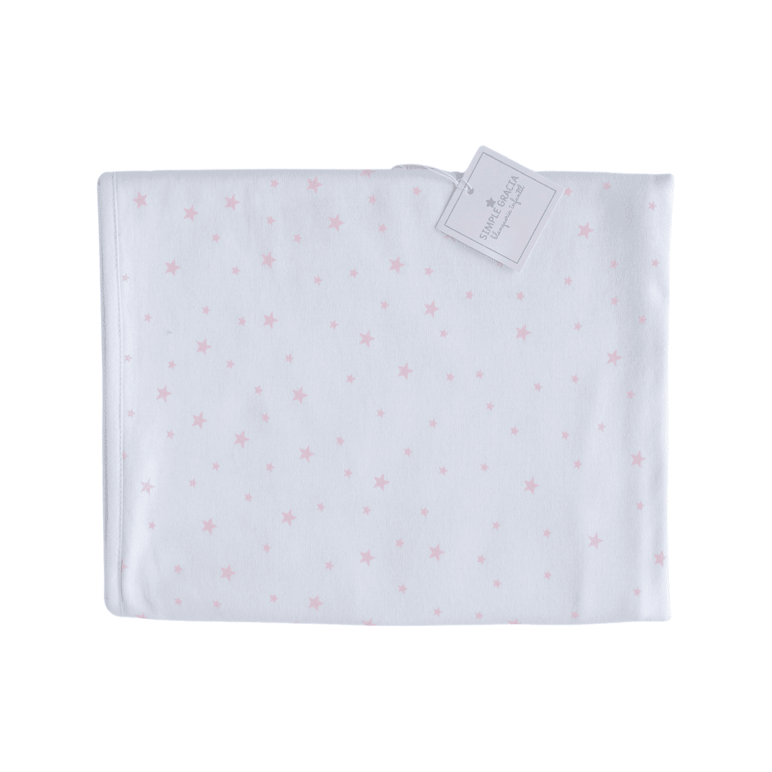MANTITA ALGODÓN ESTRELLAS ROSADAS
