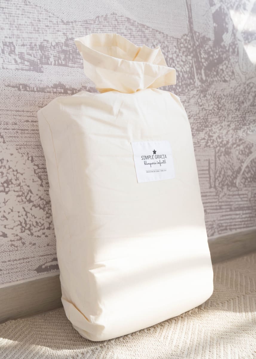 PROTECTOR CUNA LINO GRIS