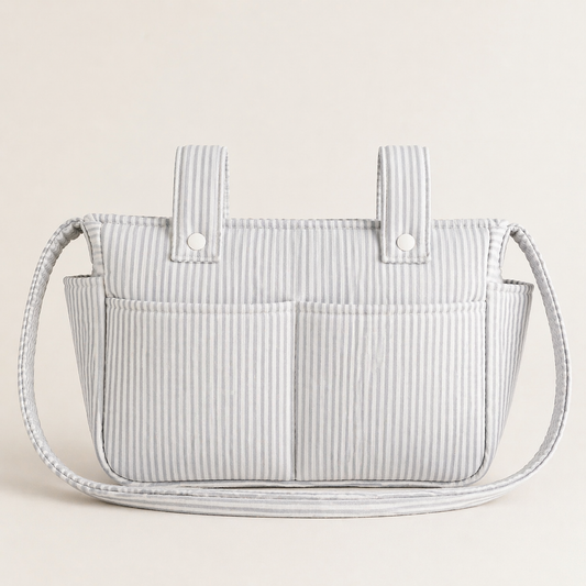 Bolso Coche Rayas Gris