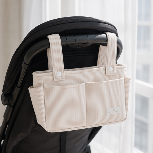 Organizador Coche Rayas Beige