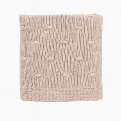 Manta Para Bebés Punto Rosado