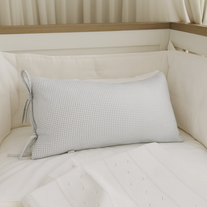 Almohadón Amarritas Cuna Vichy Celeste