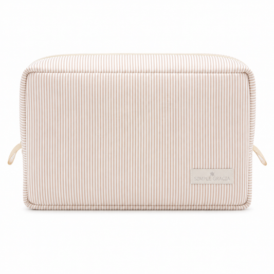 Neceser Rayitas Beige