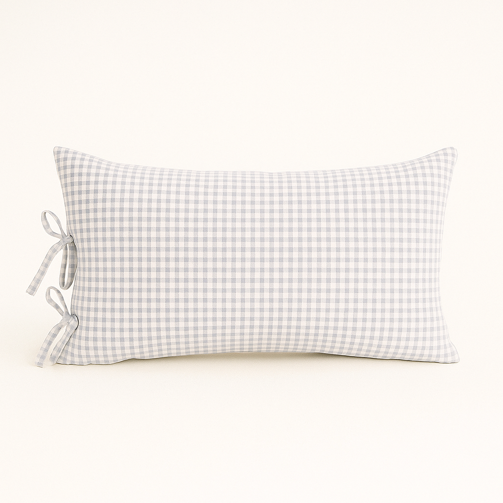 Almohadón Amarritas Cuna Vichy Celeste