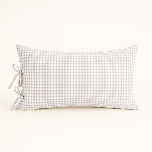 Almohadón Amarritas Cuna Vichy Celeste