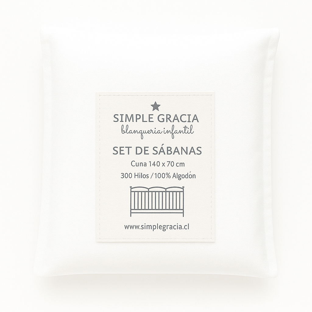 SET SÁBANAS PUNTO BLANCAS CUNA