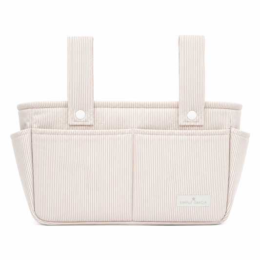Organizador Coche Rayas Beige