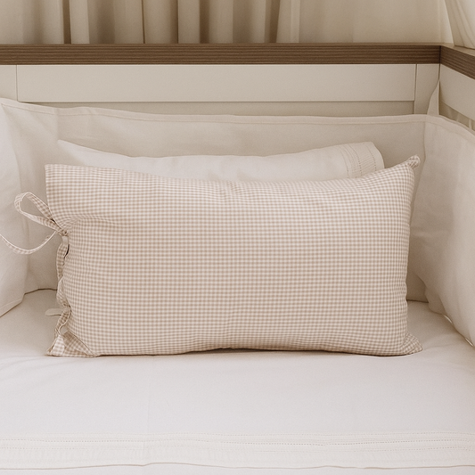 Almohadón Amarritas Cuna Vichy Beige