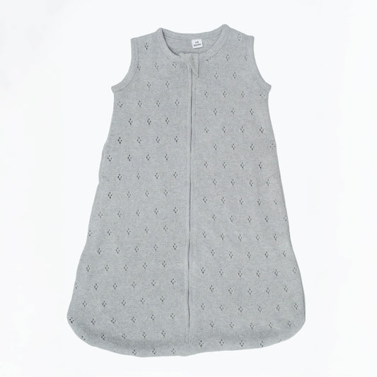 Saquito Para Bebes Punto Flor Gris 0/6