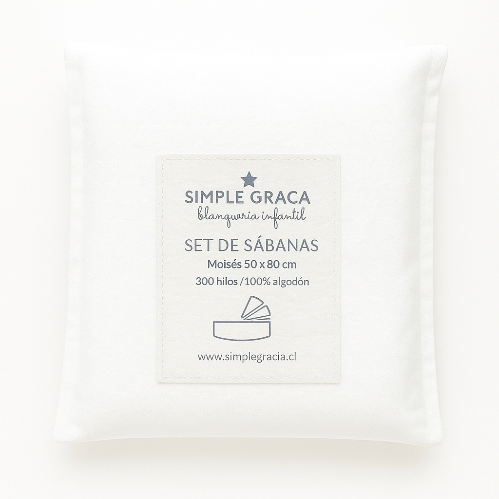 Set Sabánas Estrella Gris Moisés/ Colecho