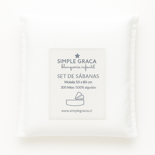 Set Sábanas Punto Blancas Colecho