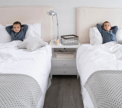 Cubre Plumón Cama Lino Blanco