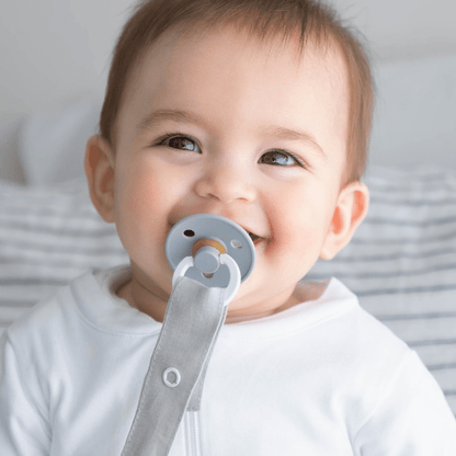 Porta Chupete lino Gris