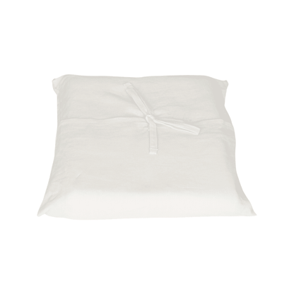 Cubre Plumón Cuna Lino Blanco