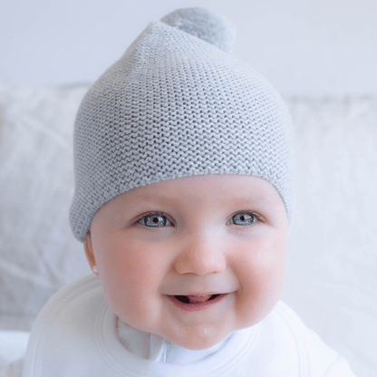 Gorro Pompón Gris