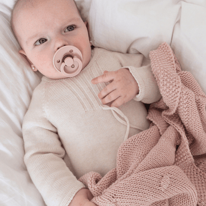 Manta Para Bebés Punto Rosado