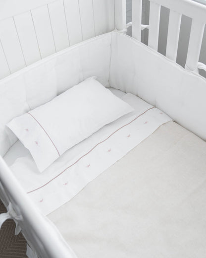 PROTECTOR CUNA LINO BLANCO